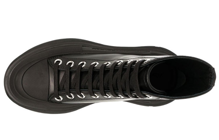 (WMNS) Alexander McQueen Tread Slick High 'Black' 633900WHZ621081