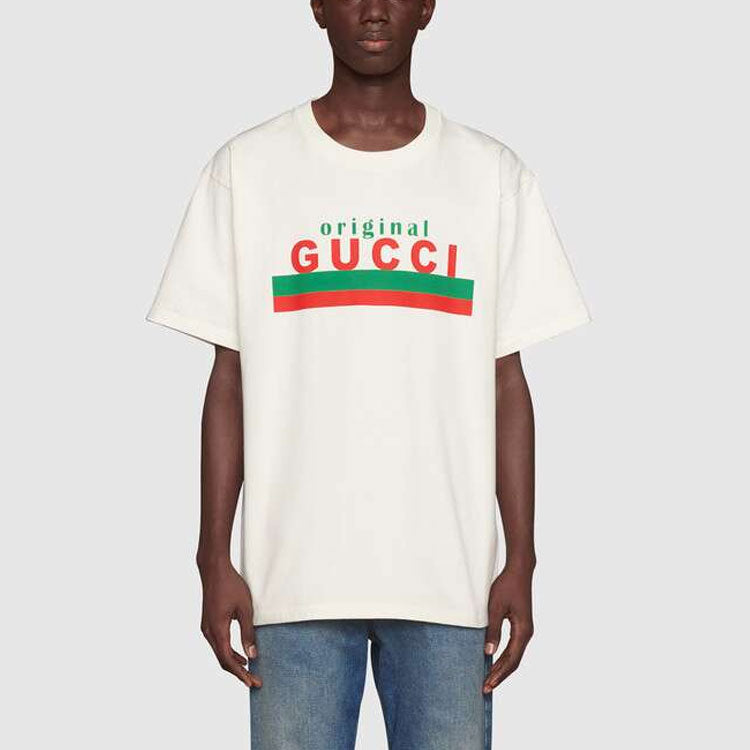Gucci Original Print Oversize T-Shirt 'White' 616036-XJCOQ-9095