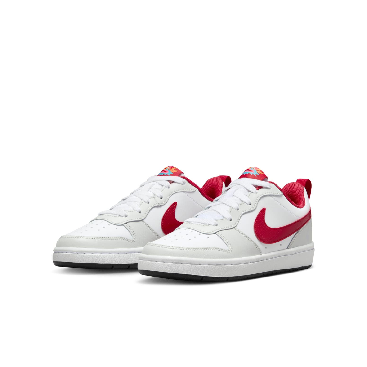 (GS) Nike Court Borough Low Recraft 'Photon Dust University Red' FZ5525-161