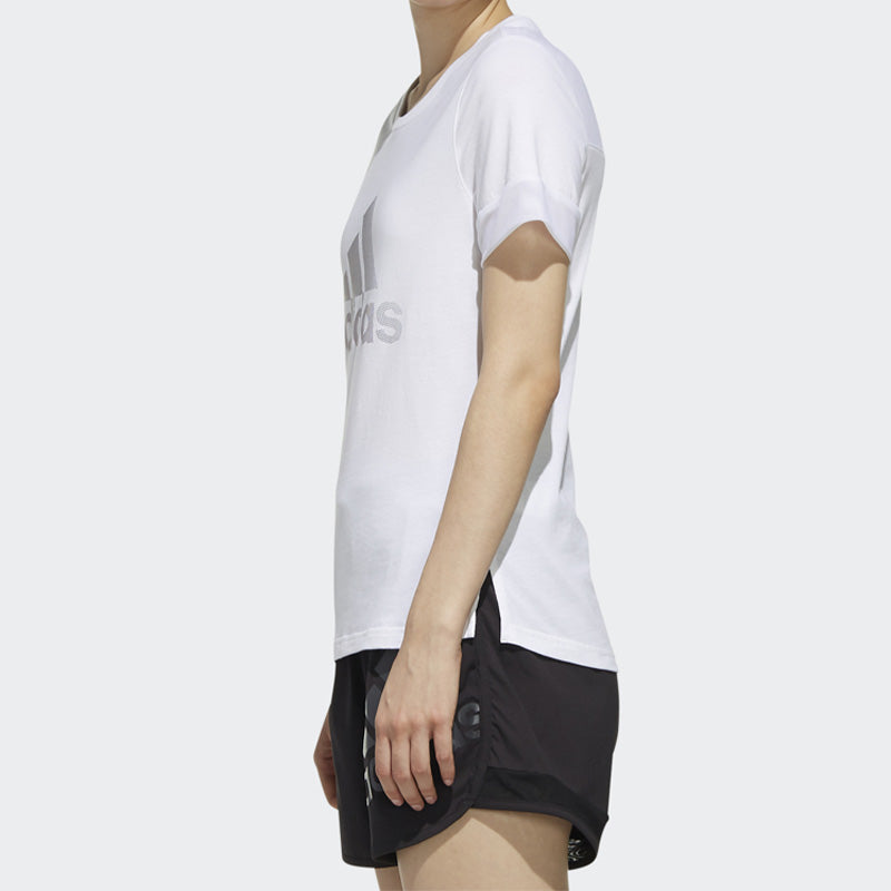 (WMNS) adidas Sports Stylish Short Sleeve 'White' DY8612