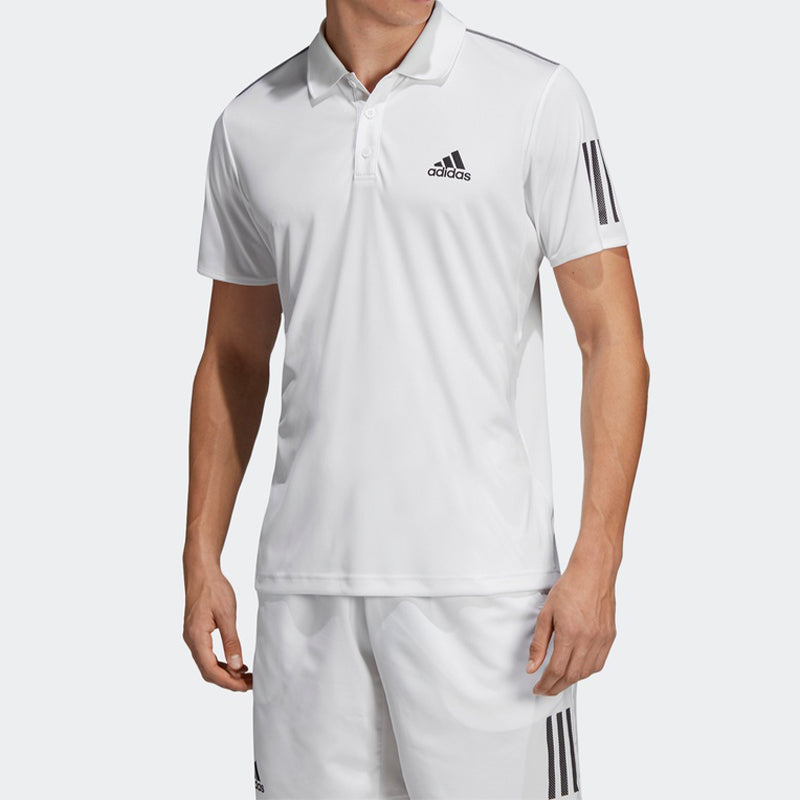 adidas Club 3STR Polo Tennis Sports Polo Shirt White DU0849