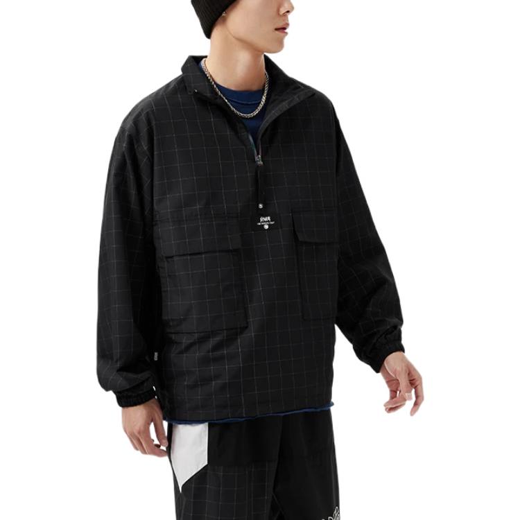 Li-Ning BadFive Graphic Sports Half Zip Jacket 'Black' AFDS363-2