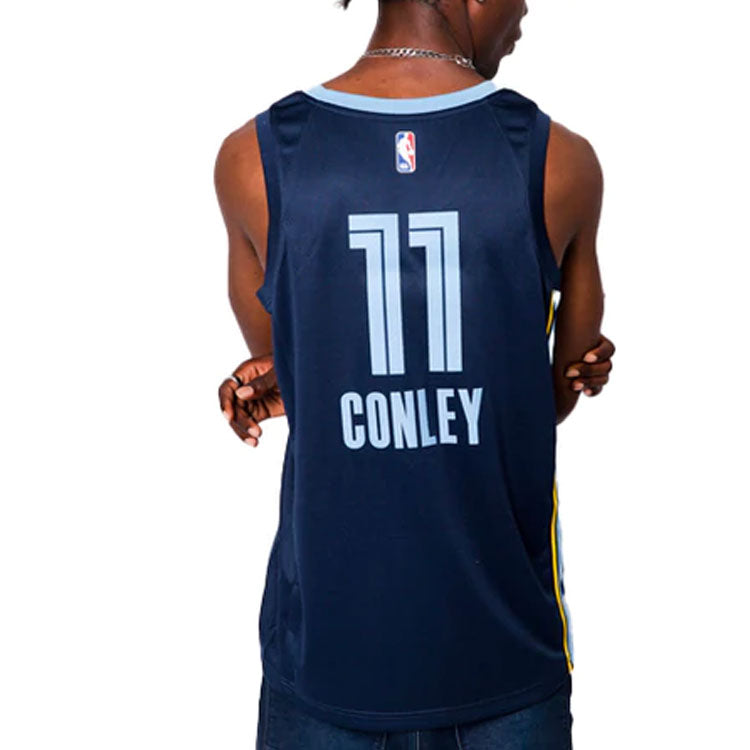 Nike NBA Casual Sports Basketball Vest SW Fan Edition Memphis Gray Memphis Grizzlies 11 Navy Blue AA7095-420