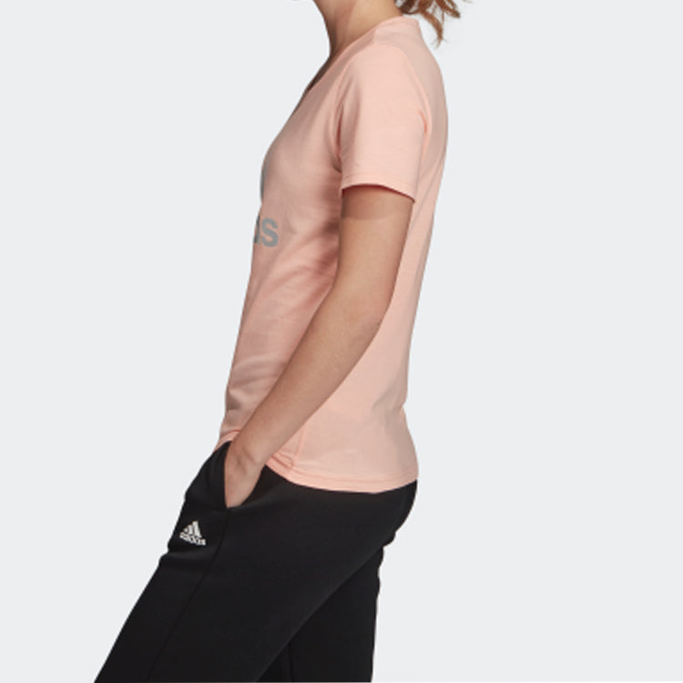 (WMNS) adidas Sports Stylish Short Sleeve Pink Red FM9448