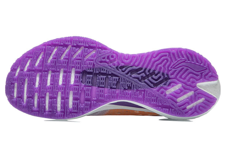 (WMNS) Li-Ning Essential 'White Orange Purple' ARHR122-7