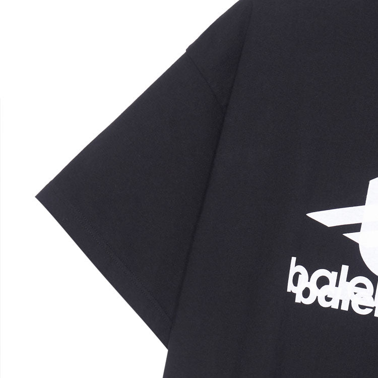Balenciaga Layered Sports T-shirt Oversized 'Black White' 739028TPVF21070