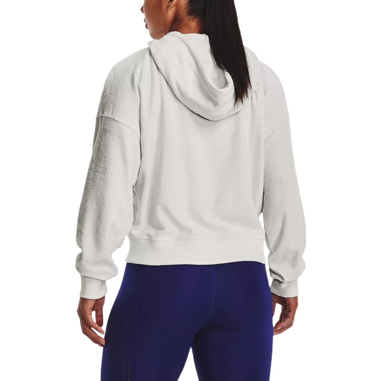 (WMNS) Under Armour Journey Terry Hoodie 'Light Grey' 1376915-006