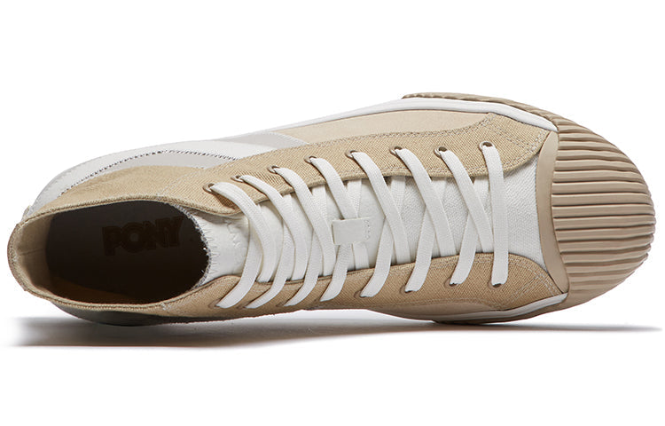 PONY Canvas Shoes 'Cream Grey Khaki' 01M1SH06LG