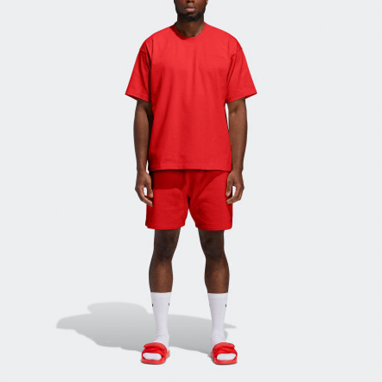 adidas originals Crossover Round Neck Short Sleeve Pink Red GH4394
