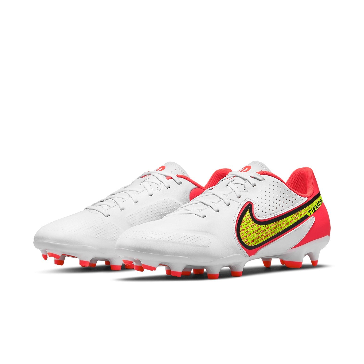 Nike Legend 9 Academy FG/ Soccer Shoes White/Red DA1174-176