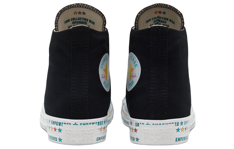 (WMNS) Converse Chuck Taylor All Star Black Colorful Stars Sneakers 'Black Blue Yellow' 567103C