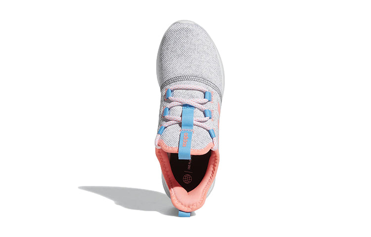 (GS) adidas Cloudfoam Pure Slip-On J 'White Acid Red' GY6589