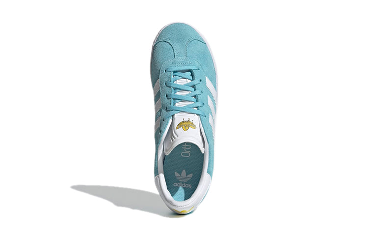 (GS) adidas Gazelle J 'Blue White Gold' FX6115