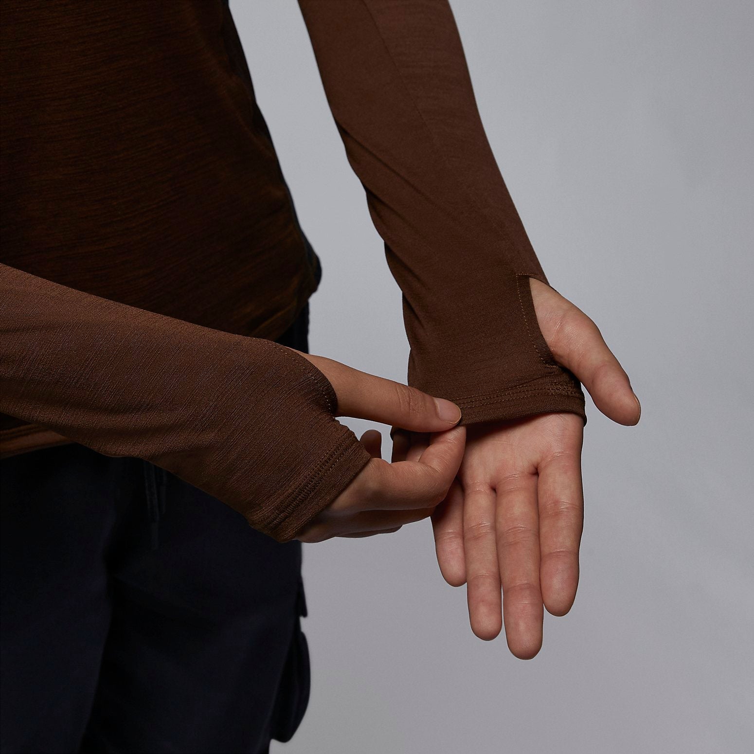 (WMNS) Air Jordan Long Sleeve Base Layer 'Brown' FD7383-259