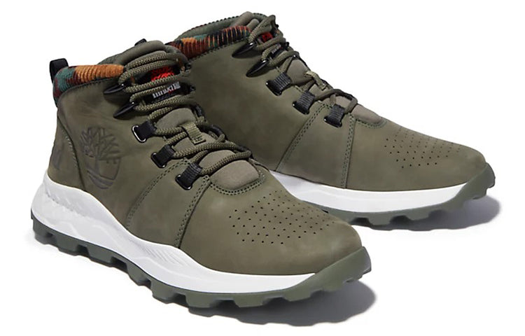 Timberland Brooklyn Euro Sprint Boots 'Olive Green and Camouflage Collar' A2GETA58