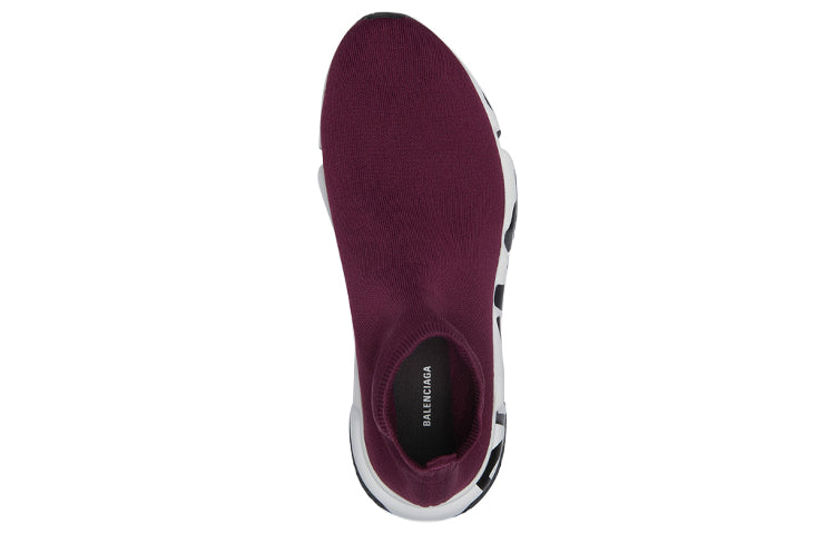(WMNS) Balenciaga Speed Trainer 'Midsole Graffiti - Purple' 605942W05GE6091