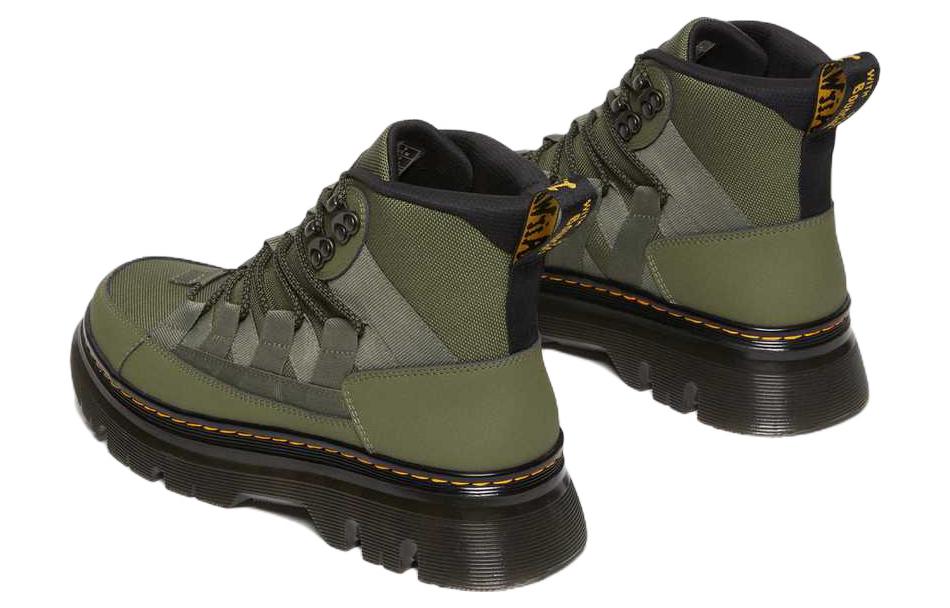 Dr. Martens Boury Leather Casual Boots 'Khaki Green' 27831384