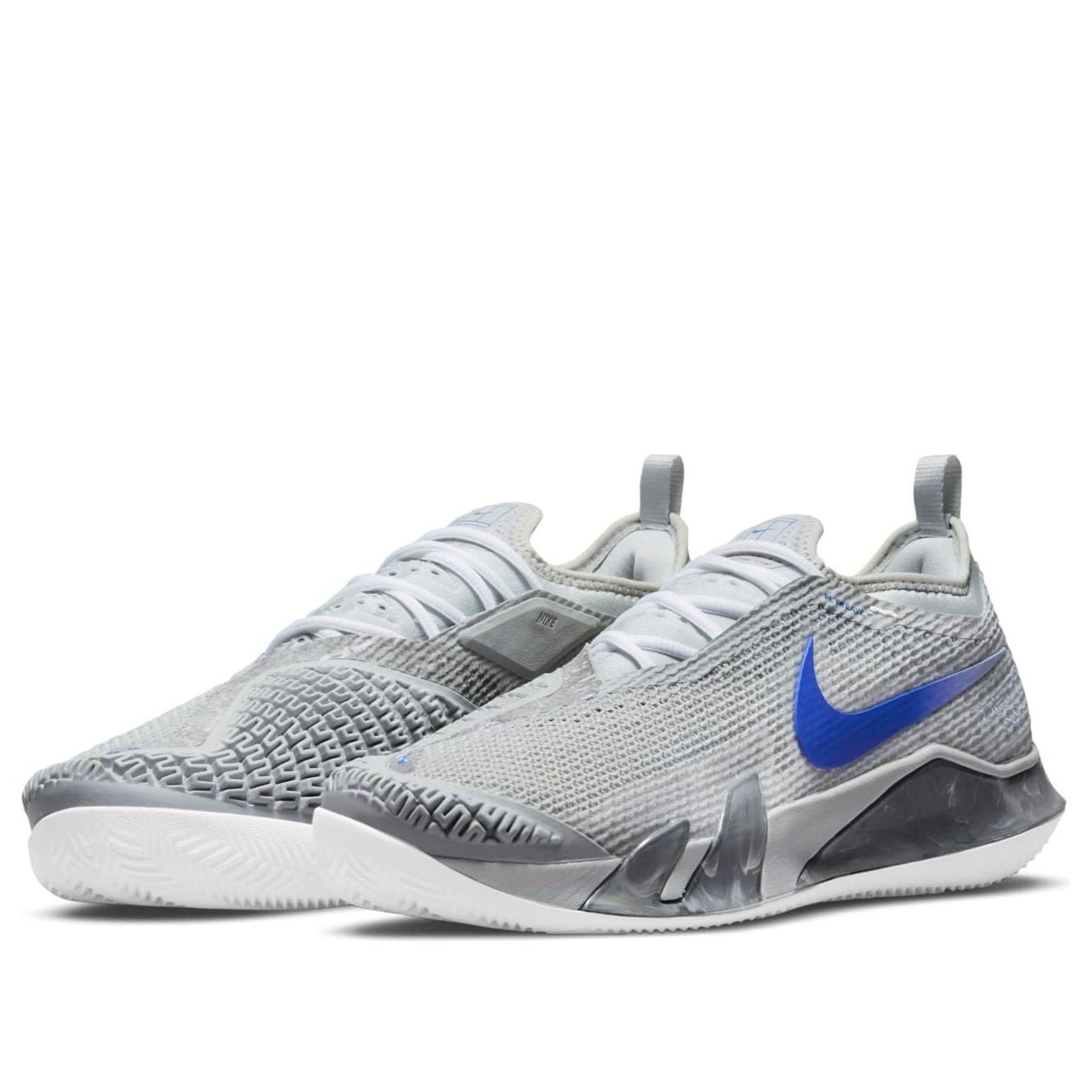 Nike Court React Vapor NXT Clay 'Light Smoke Grey Hyper Royal' CV0726-024