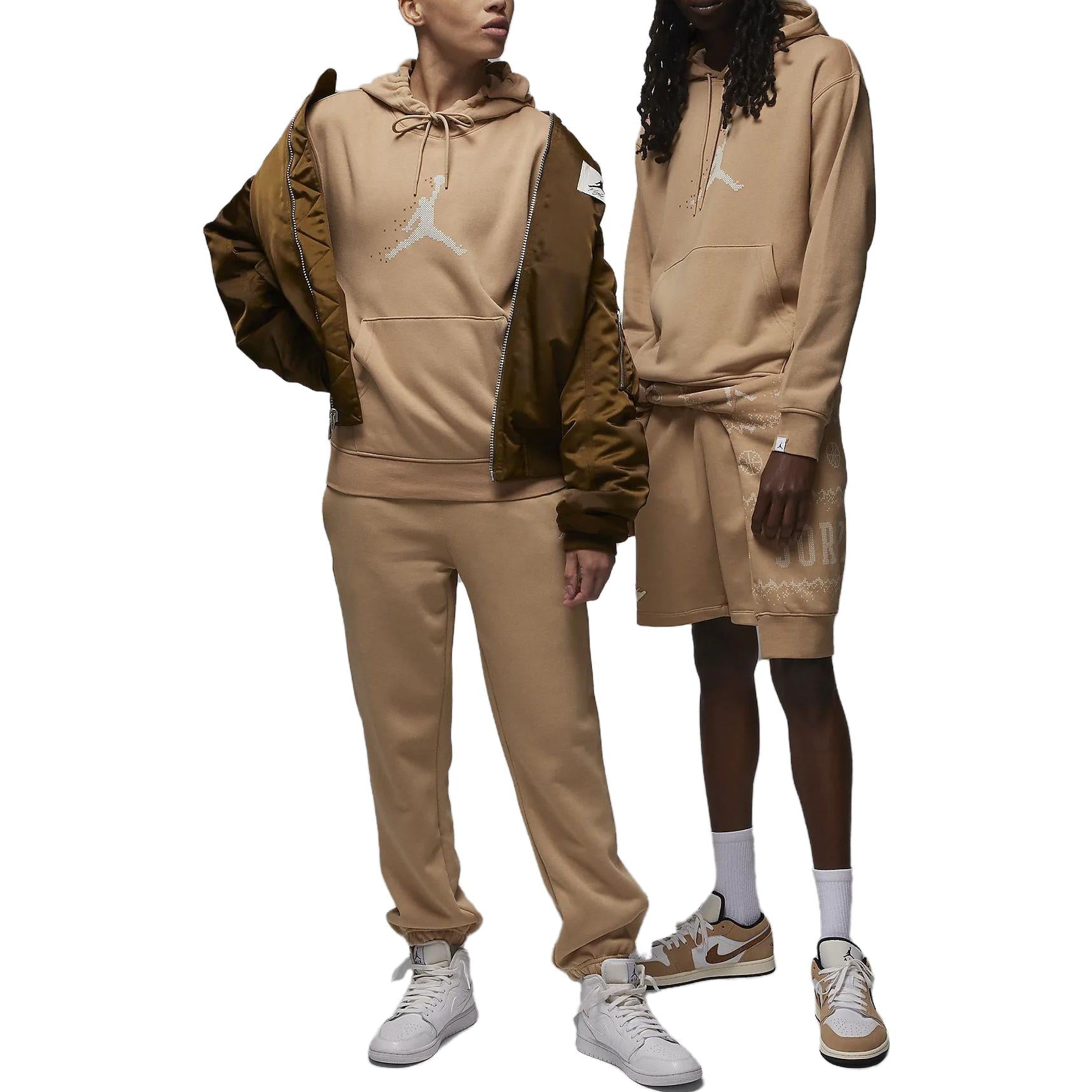 Air Jordan Festive Fleece Pullover Hoodie 'Hemp' FD7465-200