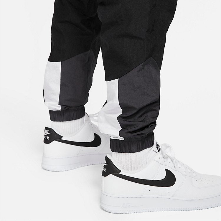 Nike Sportswear Swoosh Woven Lined Sweatpants 'Black White' DD5969-010
