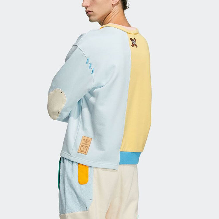 adidas Originals x Melting Sadness Crossover Pullover 'White Yellow Green' HC0348