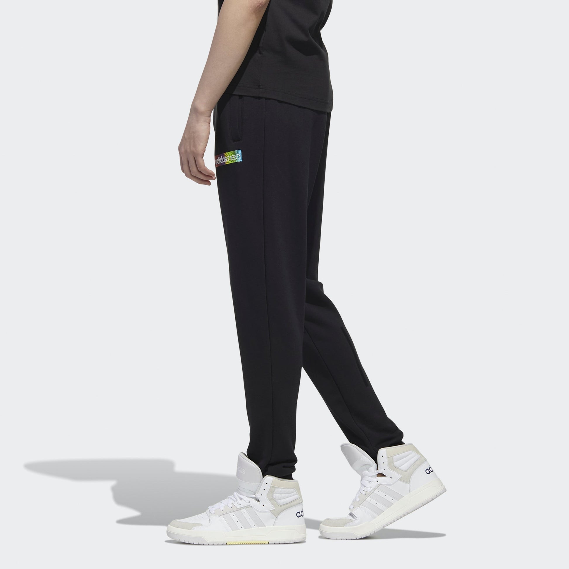 adidas neo M Fav Nn Tp 1 logo Knit Bundle Feet Sports Pants Black GM2346