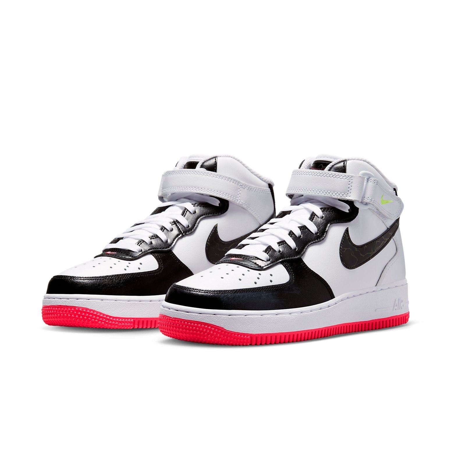 (WMNS) Nike Air Force 1 Mid Electric 'White Black Pink' FD0866-100