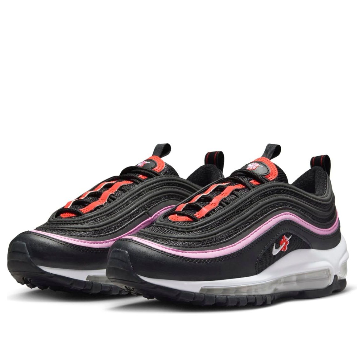 (GS) Nike Air Max 97 'Black Pink Rise Picante Red' FV0638-001