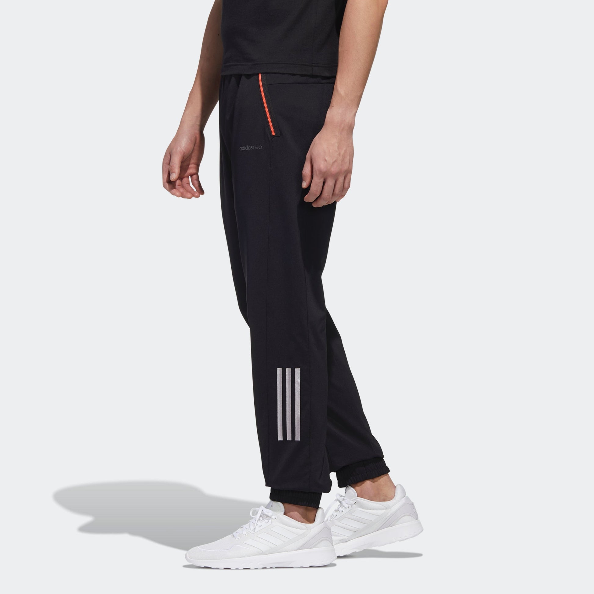 adidas neo M Ss Nn Tp 2 logo Printing Casual Bundle Feet Sports Pants Black GM2298