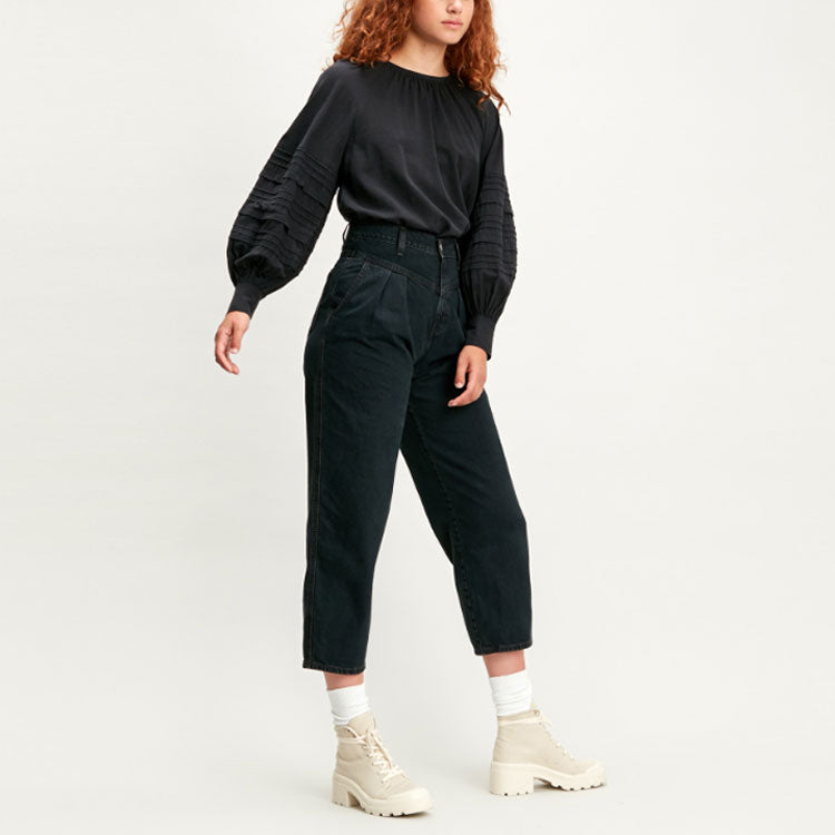 Levis Casual Sleeve Round Neck Long Sleeves Black Shirt 85385-0000