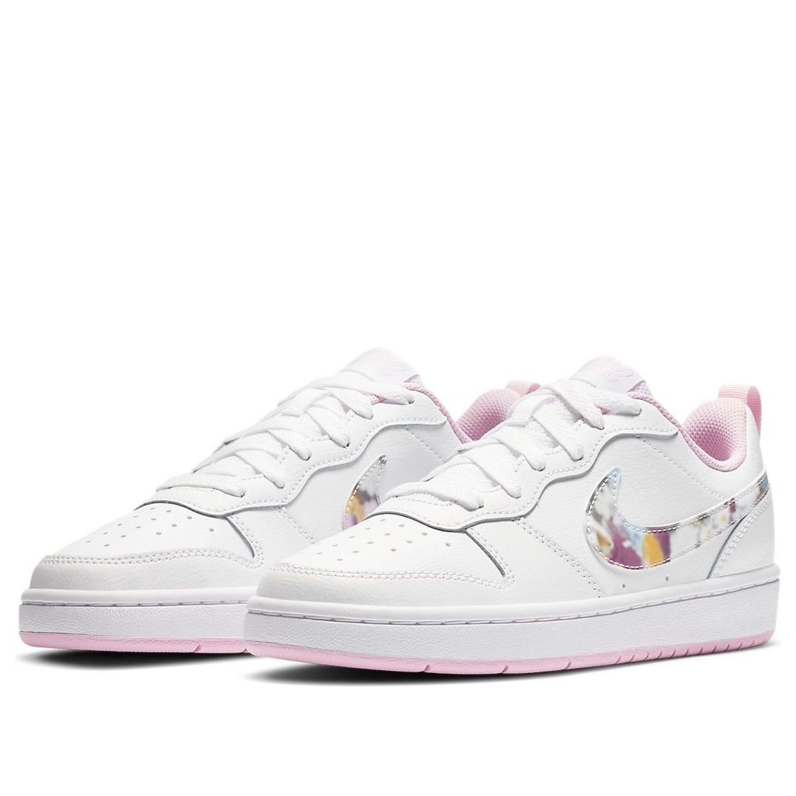 (GS) Nike Court Borough Low 2 SE 'Floral Swoosh' CK5426-100