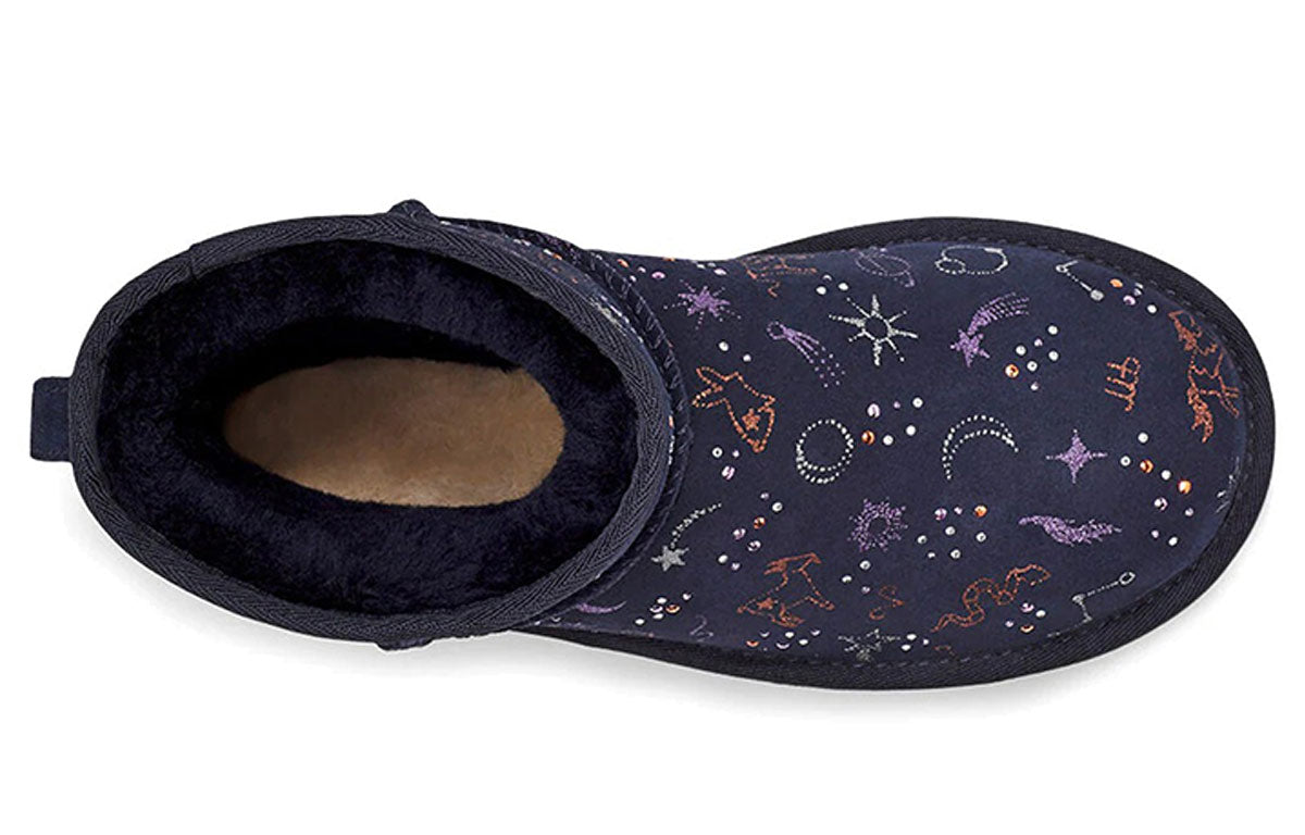 (WMNS) UGG Classic Zodiac Mini Fleece Lined Navy Blue 1112516-SNGH