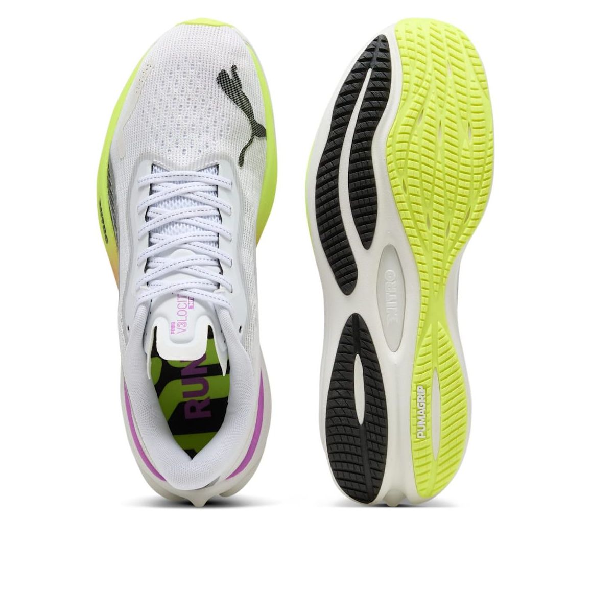 PUMA Velocity Nitro 3 Ekiden Glow 'White Pure Magenta Yellow' 311902-01