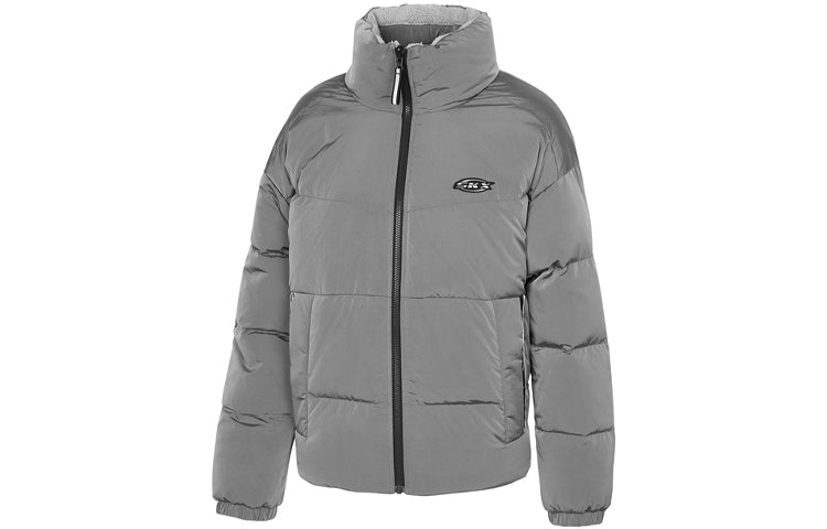 (WMNS) Skechers SKX Reversible Down Jacket 'Black Grey Purple' P421W003
