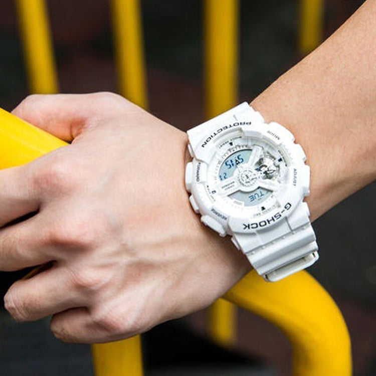 CASIO G-Shock Analog-Digital 'White' GA-110MW-7A