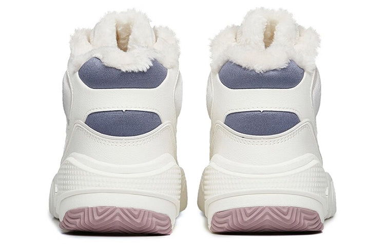 (WMNS) ANTA High-Top Skateboard Sneakers 'White Grey Flame' 122248990R-1