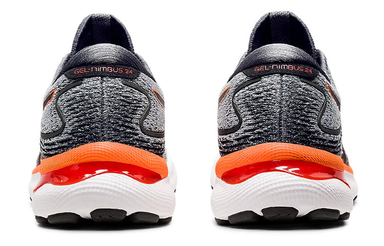 ASICS Gel-Nimbus 24 2E Wide 'Sheet Rock Shocking Orange' 1011B361-020