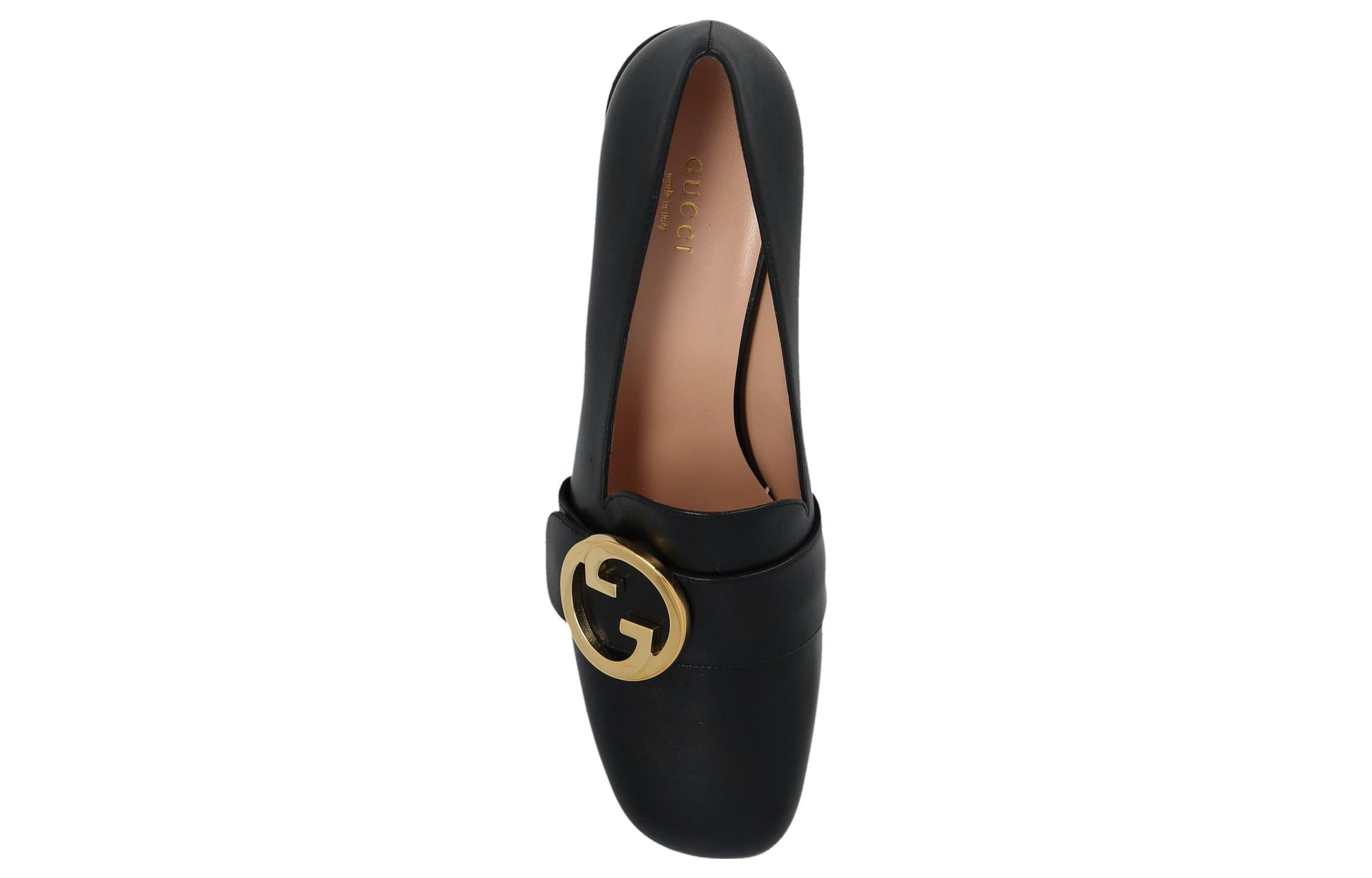 (WMNS) Gucci Blonde Mid-Heel Pumps 'Black' 700053-C9D00-1000