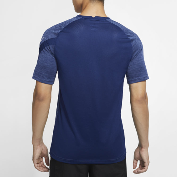 Nike Dri-Fit Academy Alphabet Printing Short Sleeve Navy Blue CK5538-492