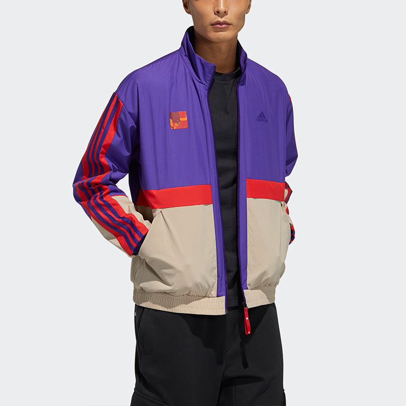 adidas CNY Jkt South New Year's Edition Sports Stand Collar Jacket Purple GP1824