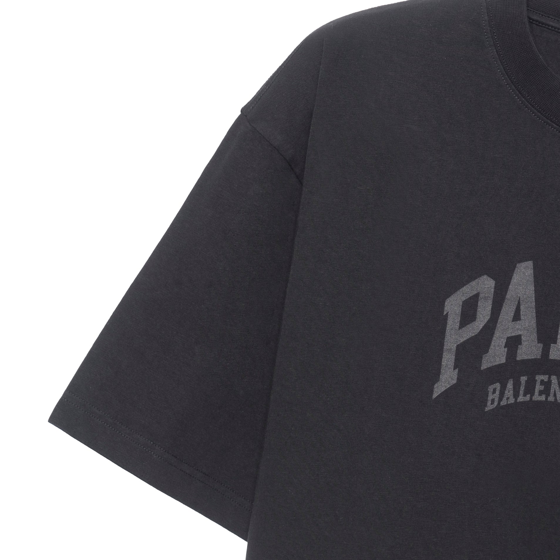 Balenciaga Cities Paris T-Shirt Medium Fit 'Nero' 612966TLVL71069