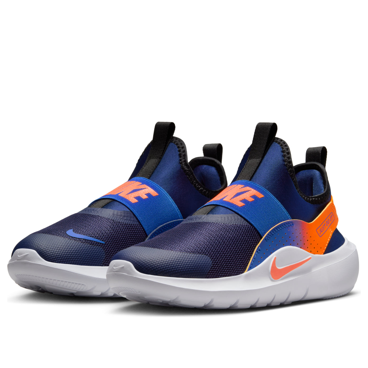(GS) Nike Flex Runner 4 'Midnight Navy Total Orange Royal' IF2893-401