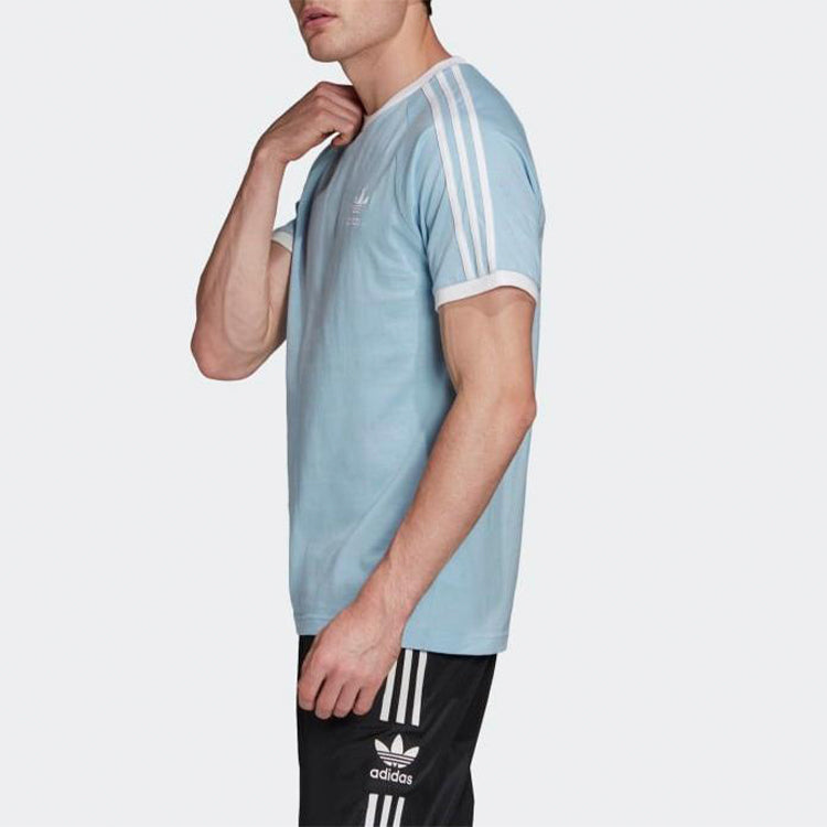 adidas originals logo Embroidered Short Sleeve Blue FM3773
