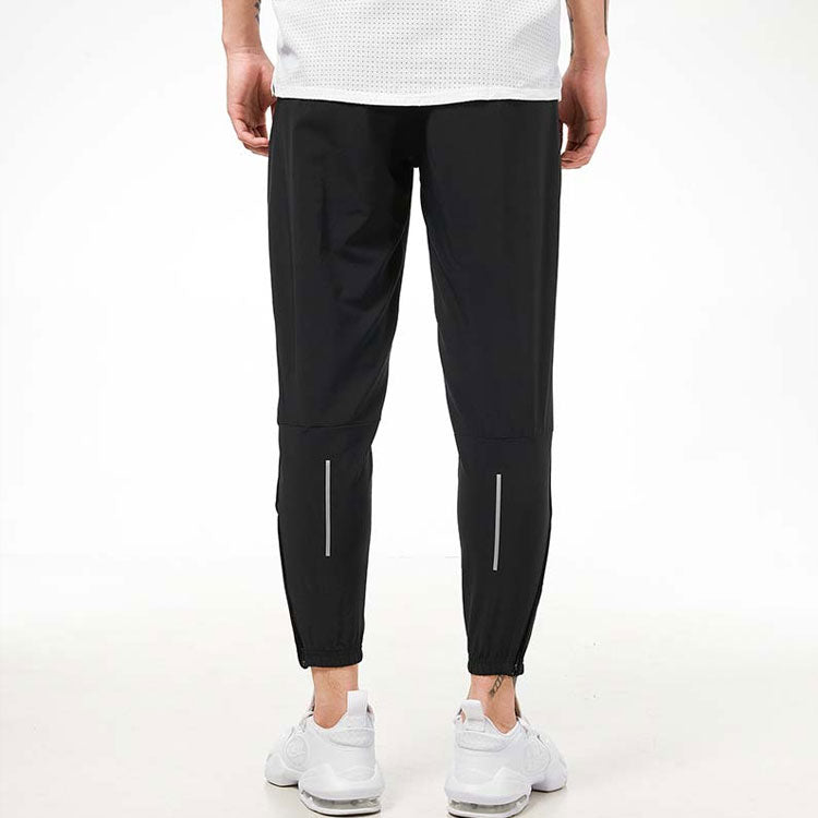 Nike Dri-FIT Running Training Quick-dry Zipper Sports Pant Male Black DJ9306-010