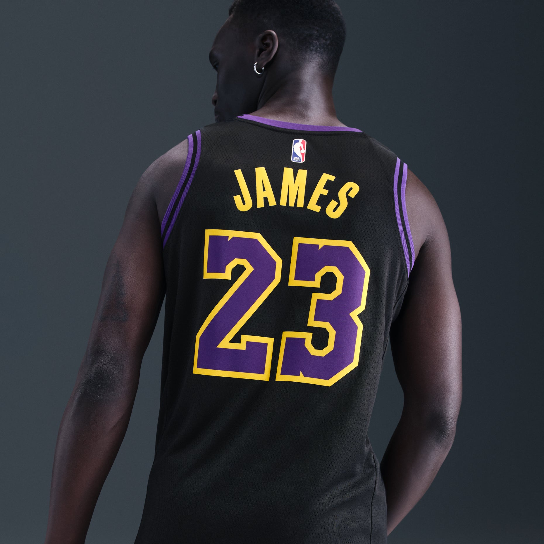 Nike NBA Lebron James Los Angeles Lakers 2023/24 City Edition Swingman Jersey #23 DX8506-012