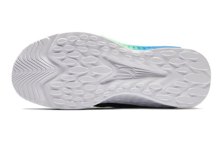 (GS) ANTA Running Series Sneakers 'Black with Green Blue' A312425515-2