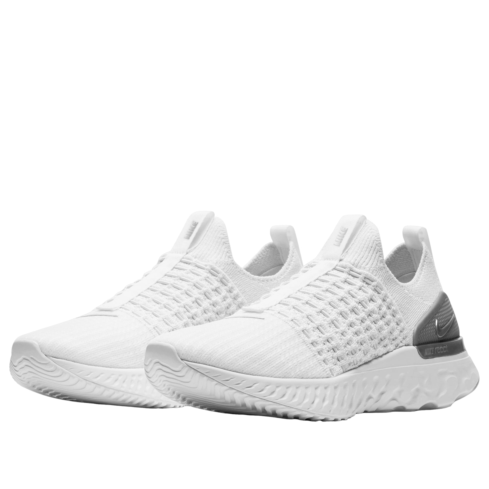 (WMNS) Nike React Phantom Run Flyknit 2 'True White Silver' CJ0280-100