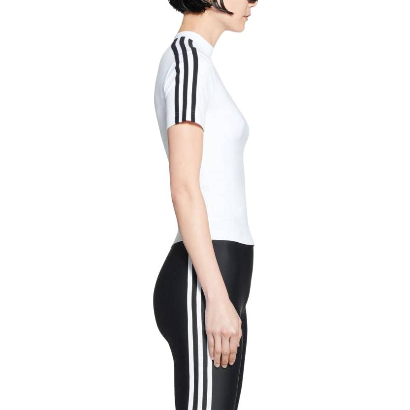 (WMNS) Balenciaga x adidas Shrunk T-Shirt 'White' 723782TNVP21156