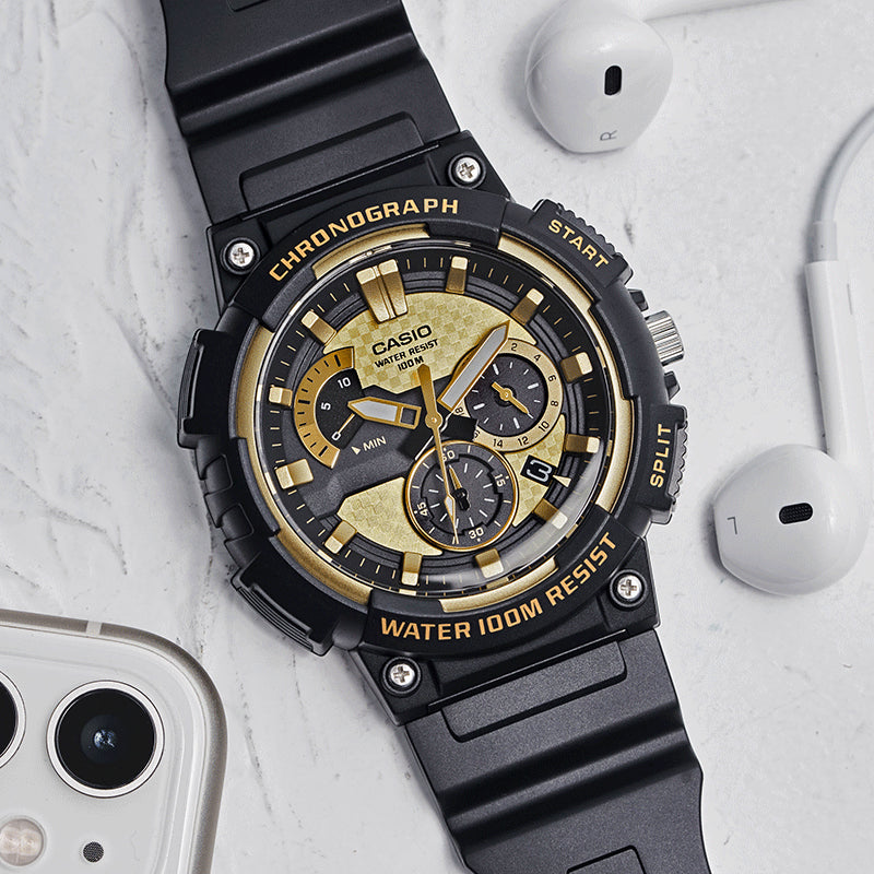 CASIO G-Shock Analog-Digital 'Black Gold' MCW-200H-9A&BA-110-1A