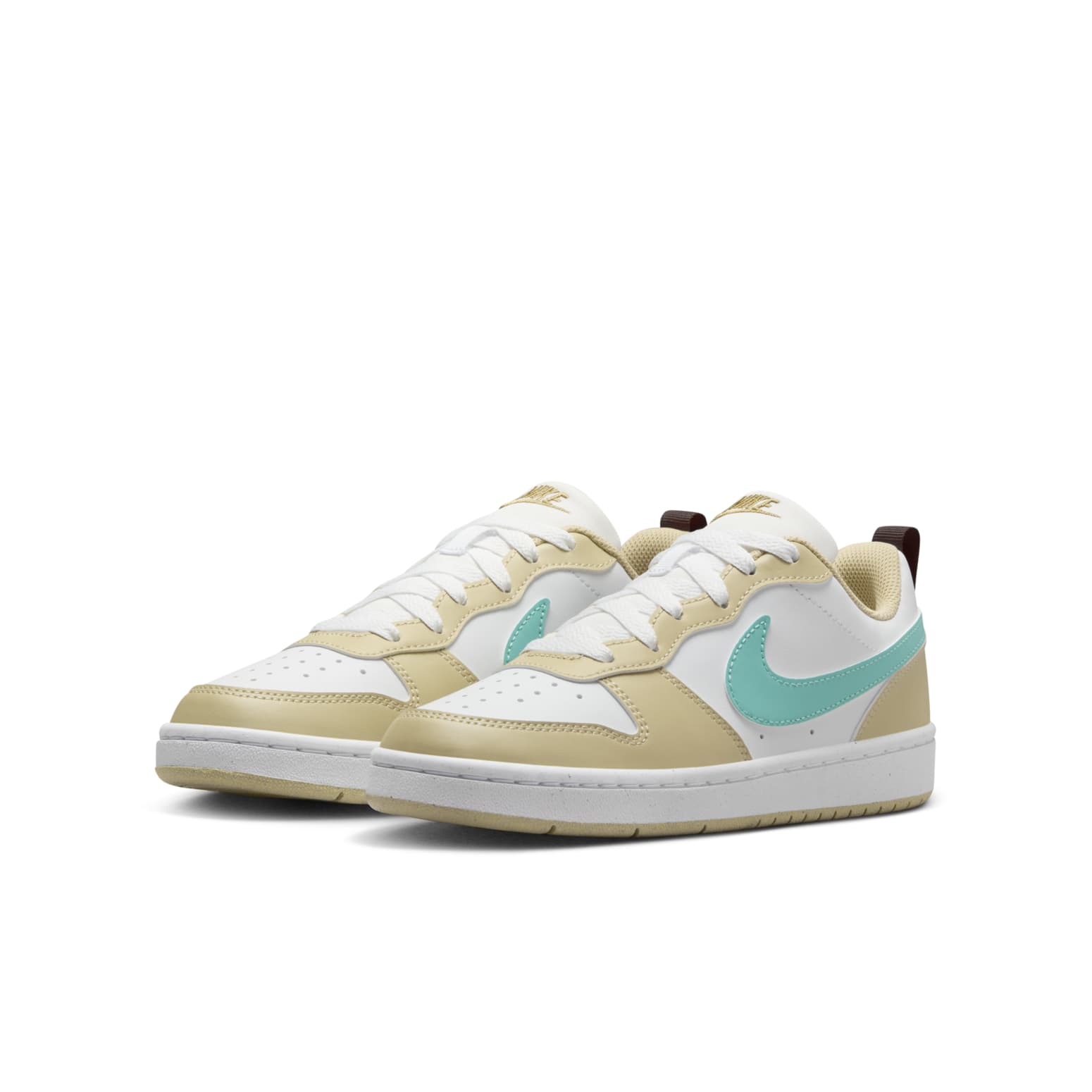 (GS) Nike Court Borough Low Recraft 'White Gold Mint' HM3726-731